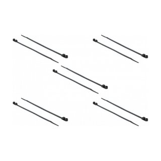 Delock Kabelbinder mit Befestigungsöse L 300 x B 4,8 mm schwarz 10 Stück