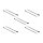 Kabelbinder mit Befestigungsöse L 300 x B 4,8 mm schwarz 10 Stück