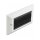 Delock Kabelmanagement Abdeckblende 146 x 86 mm mit schwarzen Bürstenstreifen