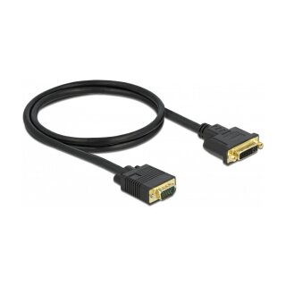 Kabel DVI 24+5 Buchse zu VGA Stecker 1 m