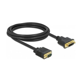 Kabel DVI 24+5 Buchse zu VGA Stecker 2 m