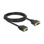 Kabel DVI 24+5 Buchse zu VGA Stecker 2 m
