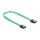 Delock SATA 6 Gb/s Kabel UV Leuchteffekt grün 30 cm