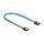 Delock SATA 6 Gb/s Kabel UV Leuchteffekt blau 50 cm