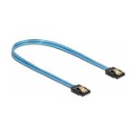 Delock SATA 6 Gb/s Kabel UV Leuchteffekt blau 70 cm