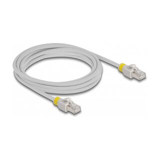 Netzwerkkabel RJ45 Cat.6A S/FTP mit farbigen Clips 3 m