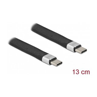 USB 10 Gbps FPC Flachbandkabel USB Type-C™ zu USB Type-C™ 13 cm PD 5 A E-Marker