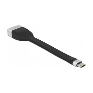 Delock FPC Flachbandkabel USB Type-C™ zu DisplayPort (DP Alt Mode) 4K 60 Hz 13,5 cm