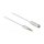 Audio Verlängerungskabel Klinke 3,5 mm 4 Pin Stecker zu Buchse Ultra Slim 0,5 m weiß