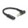 Delock Adapterkabel für Notebook Ladekabel USB Type-C™ Buchse zu 5,5 x 2,5 mm Stecker 90° gewinkelt 15 cm