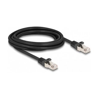 Delock Kabel RJ50 Stecker zu RJ50 Stecker F/UTP 3 m schwarz