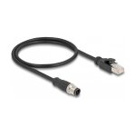 M12 Adapterkabel D-kodiert 4 Pin Stecker zu RJ45 Stecker...
