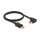Delock DisplayPort Kabel Stecker gerade zu Stecker 90° rechts gewinkelt 8K 60 Hz 1 m