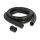 Delock Kabelschutzschlauch 2 m x 28,5 mm mit 2 x PG21 Schlauchverschraubung Set schwarz