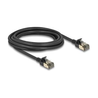 RJ45 Netzwerkkabel Cat.8.1 F/FTP Slim Pro 3 m schwarz