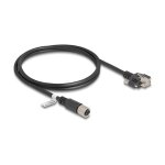 Delock M12 Kabel X-kodiert 8 Pin Buchse zu RJ45 Stecker...