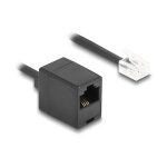 Telefonkabel / Spiralkabel RJ11 Stecker zu RJ45 Buchse...
