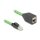 RJ45 Netzwerk Verlängerungskabel Cat.6A Stecker zu Buchse SF/UTP schleppkettentauglich PUR (TPU) 1 m grün