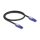 RJ45 Netzwerkkabel Cat.6 UTP mit 180° winkelbaren Steckern schwarz 0,5 m