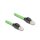 Delock RJ45 Netzwerkkabel Cat.6A Stecker zu Stecker SF/UTP schleppkettentauglich PUR (TPU) 1 m grün
