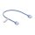 Delock RJ45 Netzwerkkabel Cat.6 UTP Ultra Slim 0,3 m blau mit kurzen Steckern
