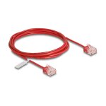 Delock RJ45 Netzwerkkabel Cat.6 UTP Ultra Slim 2 m rot...