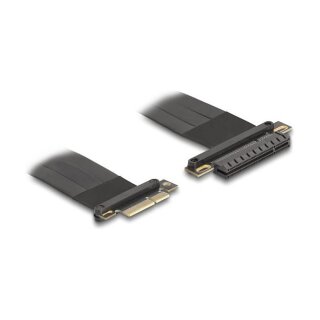 Delock Riser Karte PCI Express 3.0 x4 Stecker zu x8 Slot mit Kabel 30 cm