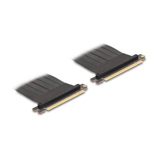 Delock Riser Karte PCI Express 3.0 x16 Stecker zu x16 Stecker mit Kabel 20 cm
