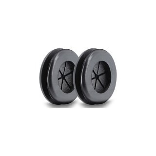Gummi Kabeldurchführung rund Ø 27 mm schwarz 2 Stück