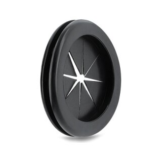 Delock Gummi Kabeldurchführung rund Ø 80 mm schwarz