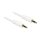 Klinkenkabel 3,5 mm 3 Pin Stecker > Stecker 0,5 m weiß