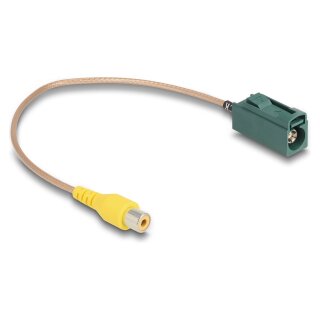 Kabel FAKRA E Buchse zu Cinch Buchse RG-179 32 cm