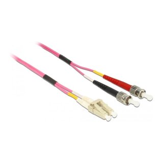 Kabel Lichtwellenleiter LC zu ST Multimode OM4 0,5 m