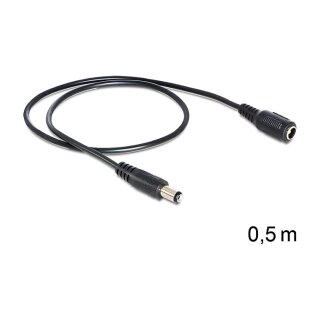 Kabel DC Verlängerung 5,5 x 2,1 mm Stecker > Buchse