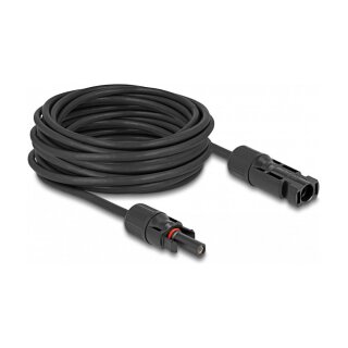 Delock DL4 Solar Kabel 4 mm² Stecker zu Buchse 10 m schwarz