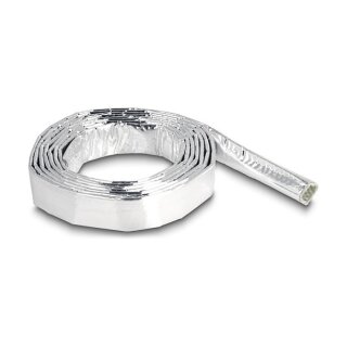 Delock Kabelschlauch aus Glasfasergeflecht und Aluminium 2 m x 10 mm