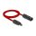 Delock DL4 Solar Flachbandkabel Stecker zu Buchse 1 m rot