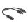 DL4 Solar Splitter Kabel 1 x Stecker zu 2 x Buchse 30 cm schwarz