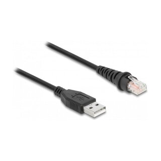 Delock RJ50 zu USB 2.0 Typ-A Barcodescanner Kabel 1,5 m