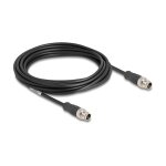 Delock M12 Kabel X-kodiert 8 Pin Stecker zu Stecker PVC 5 m
