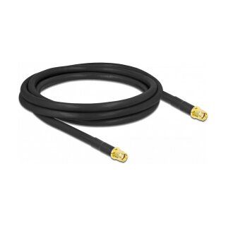 Delock Antennenkabel RP-SMA Stecker zu RP-SMA Stecker LMR/CFD300 2 m low loss
