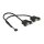 Delock Kabel USB 2.0 Pfostenbuchse 2,00 mm 10 Pin > 2 x USB 2.0 Typ-A Buchse zum Einbau 25 cm