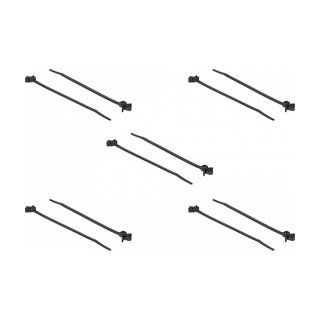 Delock Kabelbinder mit Spreizanker L 140 x B 4 mm schwarz 10 Stück