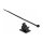 Kabelklemme 37 x 18 mm mit Kabelbinder L 300 x B 4,8 mm schwarz