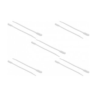 Delock Kabelbinder mit Beschriftungsfeld L 190 x B 4,8 mm weiß 10 Stück