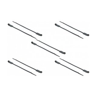 Kabelbinder mit Beschriftungsfeld L 300 x B 4,8 mm schwarz 10 Stück