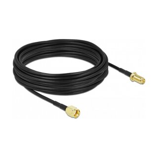 Antennenkabel RP-SMA Stecker zu RP-SMA Buchse LMR/CFD100 10 m low loss