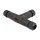 Kabelverbinder T-Form für Außenbereich 5 Pin, IP68 wasserdicht, schraubbar, Kabeldurchmesser 4,5 - 7,5 mm schwarz