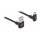 Delock EASY-USB 2.0 Kabel Typ-A Stecker zu EASY-USB Typ Micro-B Stecker gewinkelt oben / unten 0,2 m schwarz