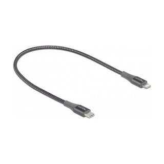 Delock Daten- und Ladekabel USB Type-C™ zu Lightning™ für iPhone™, iPad™ und iPod™ grau 0,5 m MFi